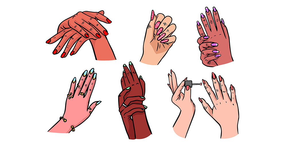 استفاده از ناخن مصنوعی