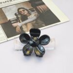 کلیپس گل پنج پر مشکی اعلا