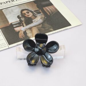 کلیپس گل پنج پر مشکی اعلا