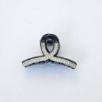 کلیپس مشکی کوچک نگین دار - تصویر 3